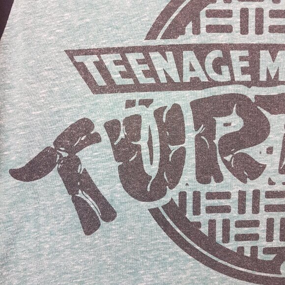 Vintage NICKLEODEON Teenage Mutant Ninja Turtles Tee Shirt Medium US M Green - Picture 6 of 10